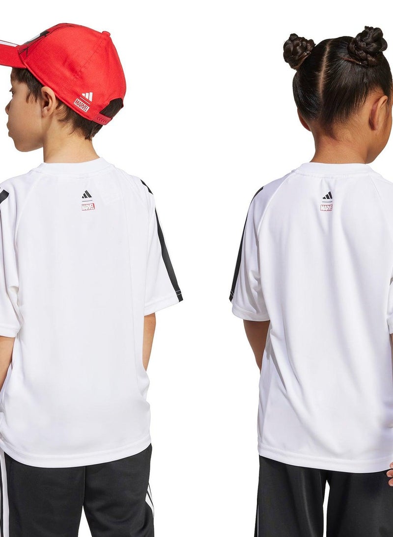 اديداس تيشيرت أبيض للأطفال بأكمام قصيرة - Image 5